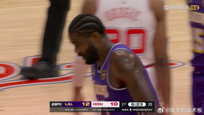 湖人险胜火箭 詹姆斯艾顿联手贡献关键6分